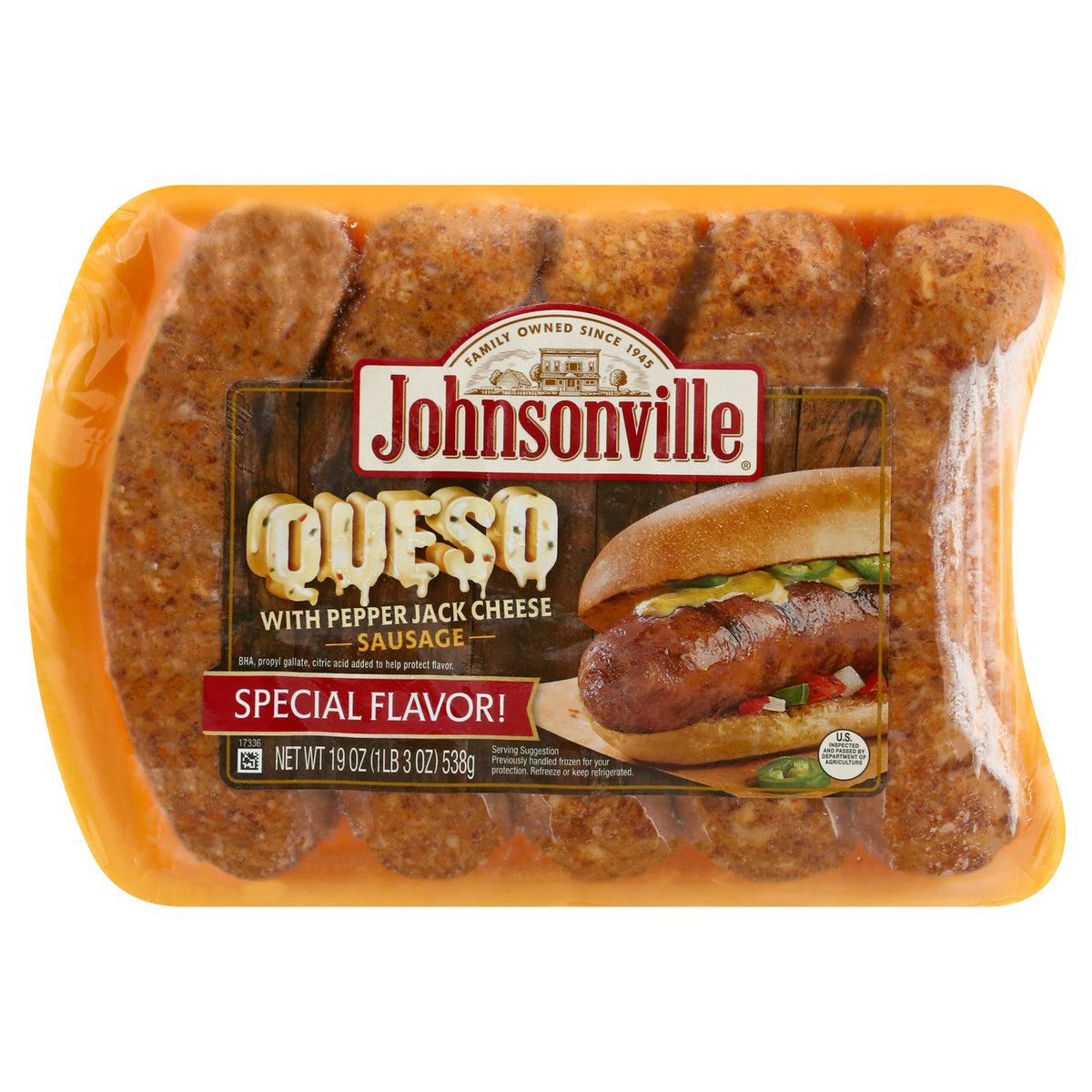 Johnsonville Queso with Pepper Jack Cheese Sausage 19 oz