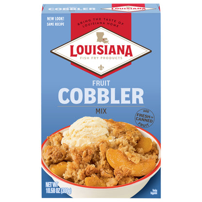 Louisiana Fruit COBBLER Mix 10.58oz Add Fresh or Canned Fruit