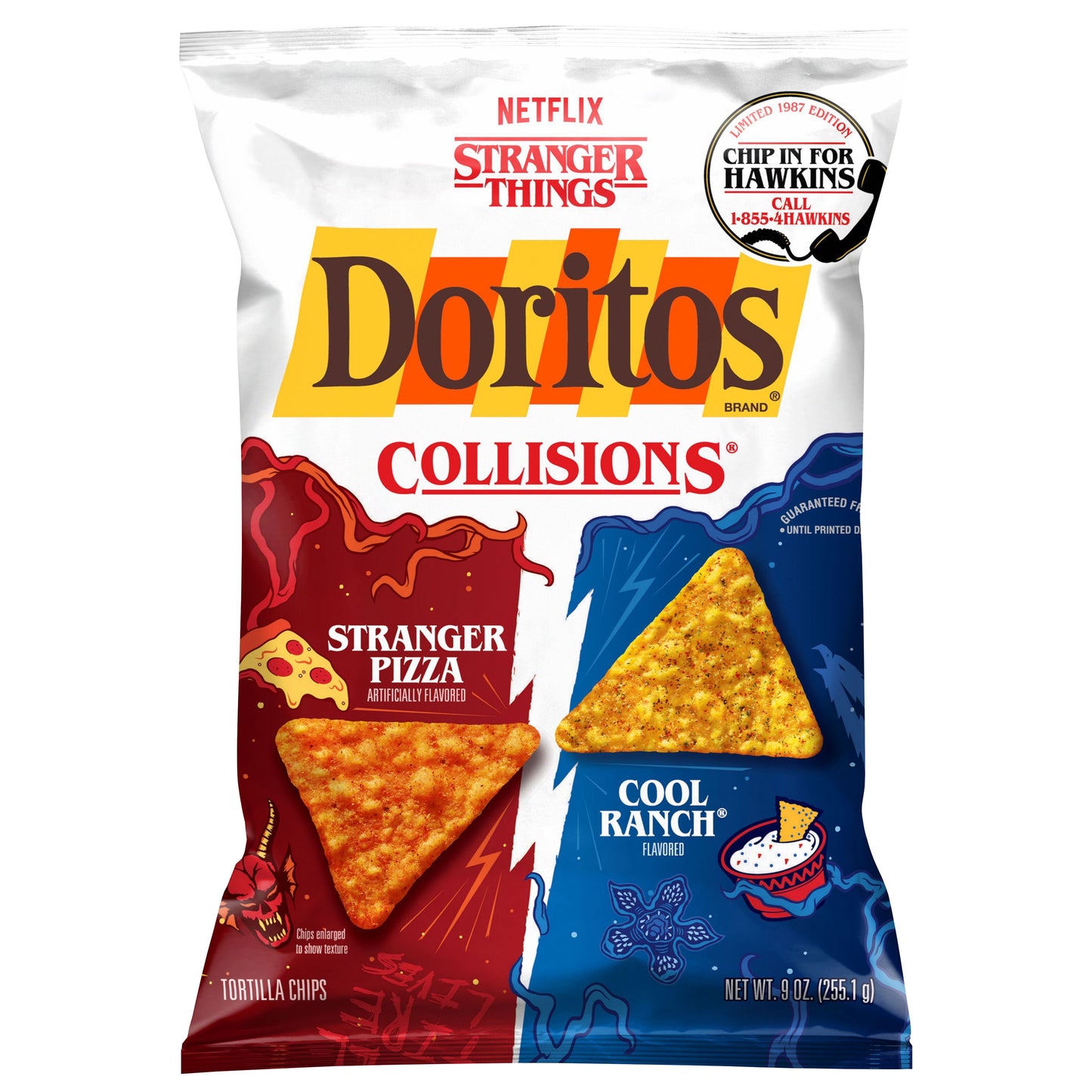 Doritos Collisions Tortilla Chips Stranger Pizza & Cool Ranch 9 Oz