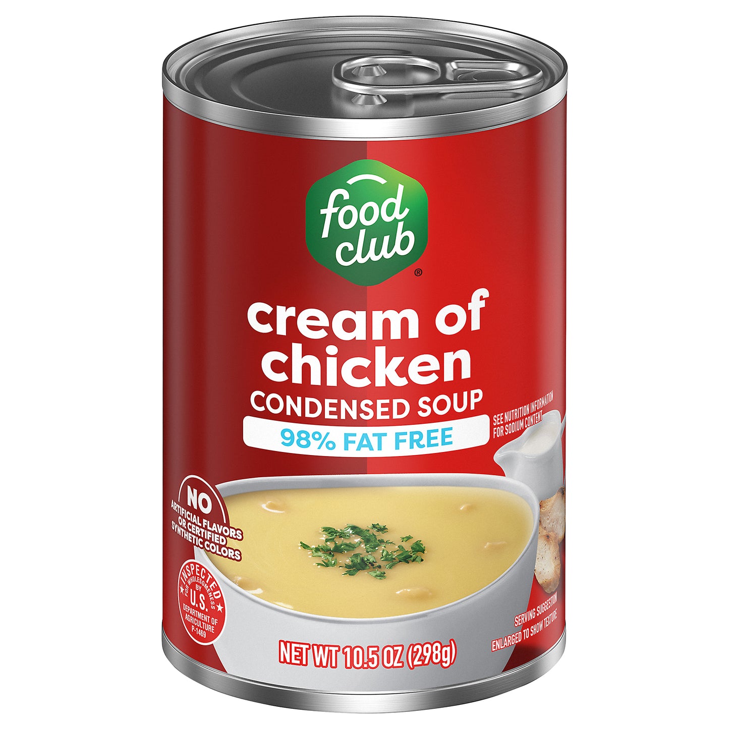 Food Club 98% Fat Free Cream of Chicken Condensed Soup 10.5 oz