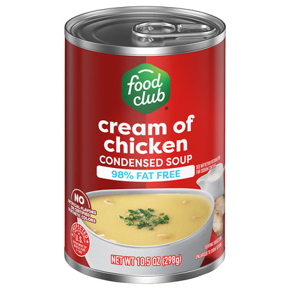 Food Club 98% Fat Free Cream of Chicken Condensed Soup 10.5 oz