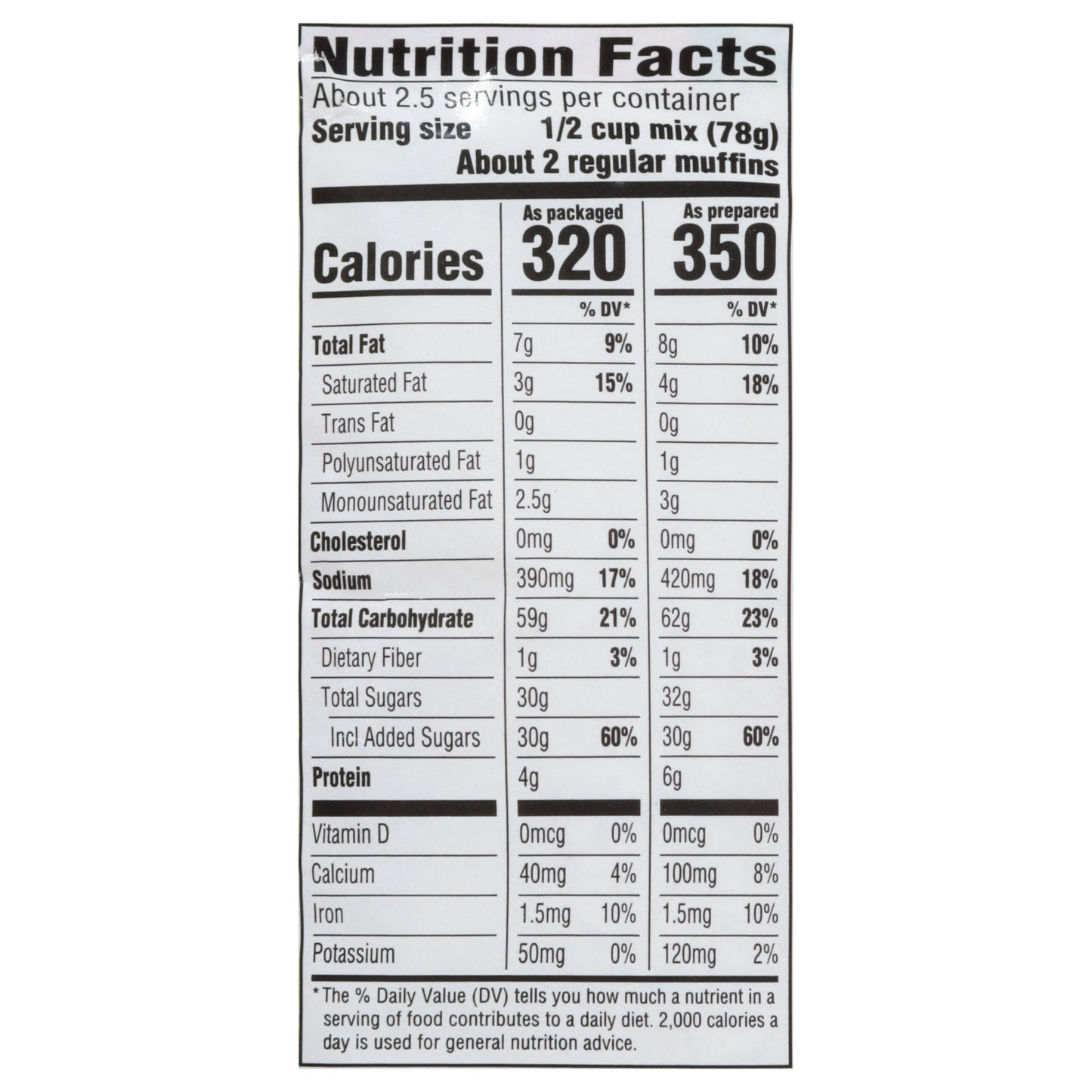 Food Club Strawberry Muffin Mix 7 oz