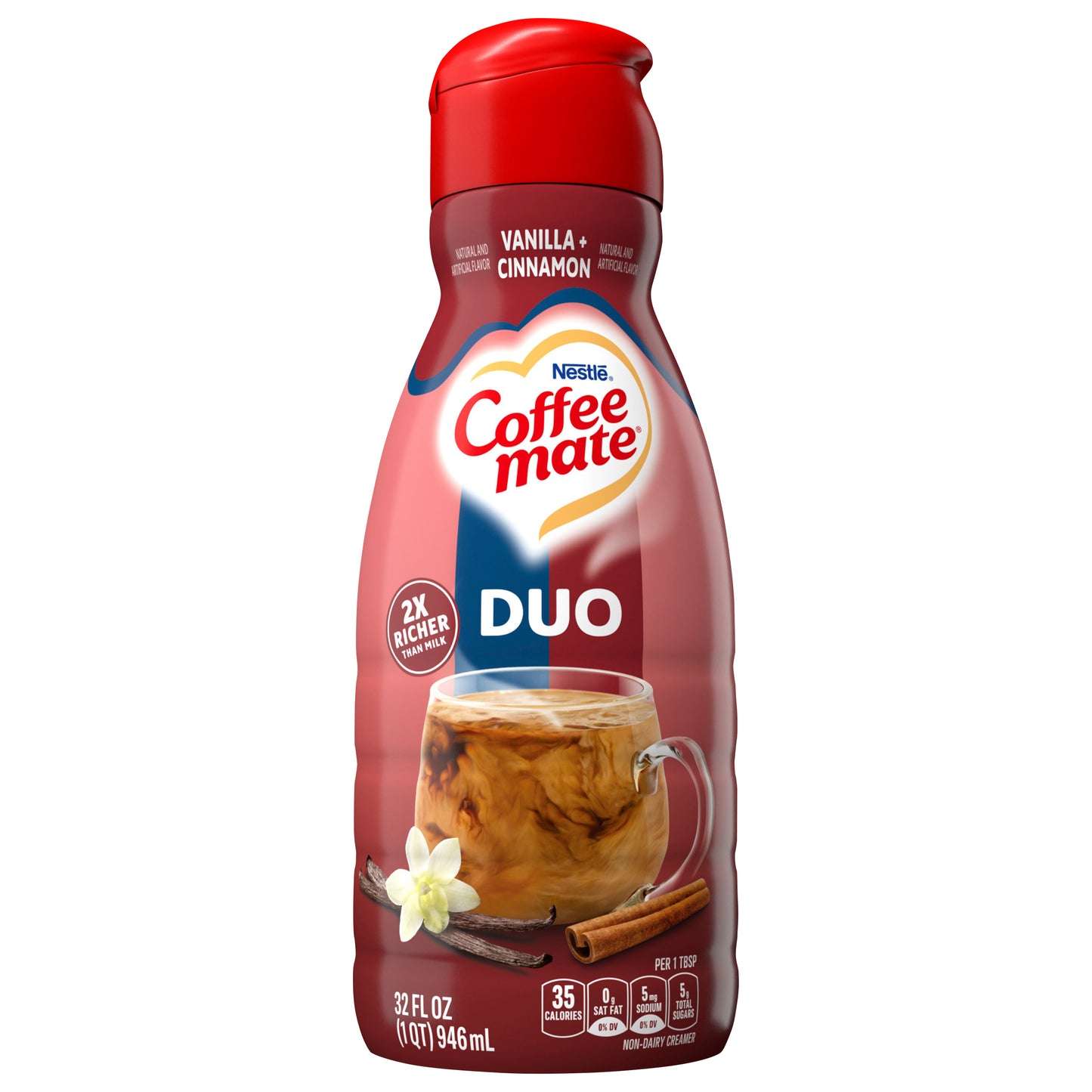 Nestle Coffee Mate Cinnamon Vanilla Creme Liquid Coffee Creamer 32 fl oz.