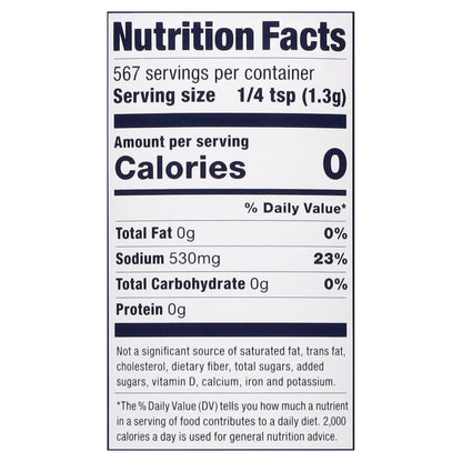 Morton Natural Sea Salt 26 oz