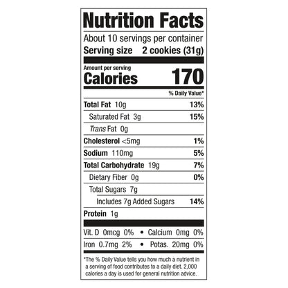 Keebler Brands 06557 153194 Sandies Pecan Cookies 11.3oz Overwrap Everyday 11.3oz No PMT