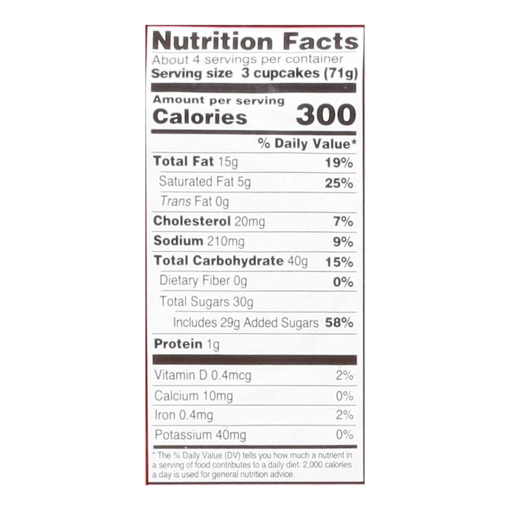 Two-Bite Vanilla Cupcakes 10 oz - NATURALLY FLAVORED