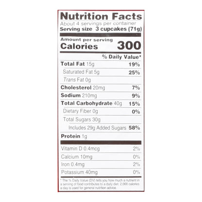 Two-Bite Vanilla Cupcakes 10 oz - NATURALLY FLAVORED