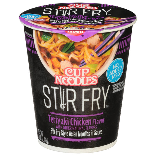 Nissin Cup Noodles Stir Fry Teriyaki Chicken Flavor Noodles 3.00 oz