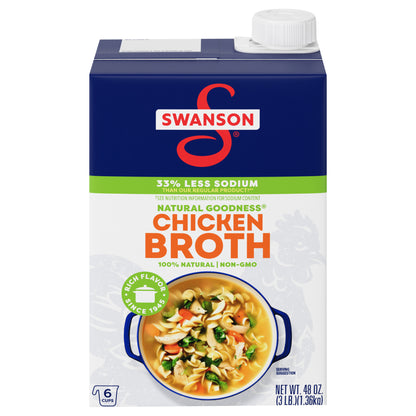 Swanson® Natural Goodness® Chicken Broth, 48 oz Carton