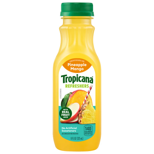 Tropicana Pure Premium Pineapple Mango Juice, 11 Fl Oz Bottle