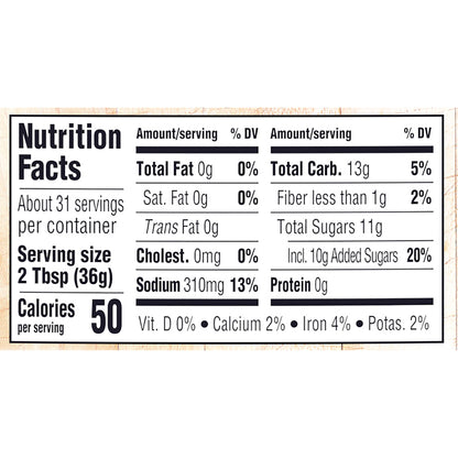 Kraft Hickory Smoke Slow-Simmered Barbecue Sauce 39 oz. Bottle