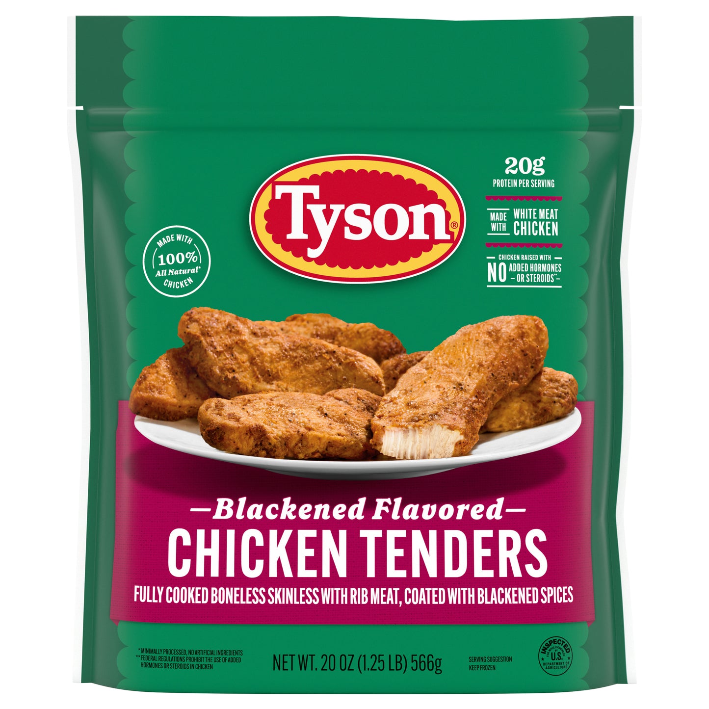 Tyson Blackened Flavored Unbreaded Chicken Strips