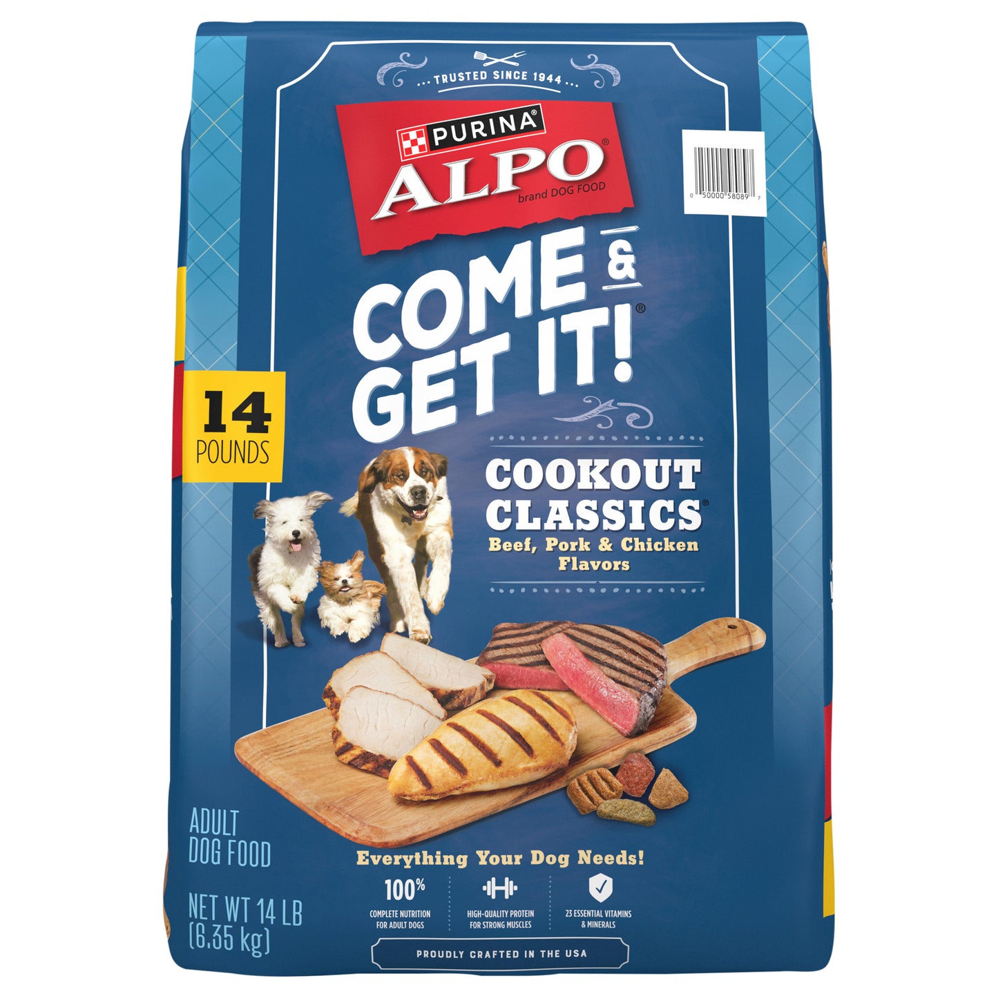 Purina ALPO Come and Get It! Cookout Classics Adult Dry Dog Food - 14 lb. Bag
