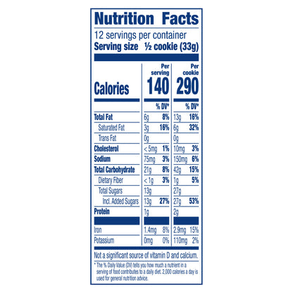 Pillsbury Ready to Bake! Big Cookies Double Chocolate Cherry Cookie Dough, 6 Count, 14 oz