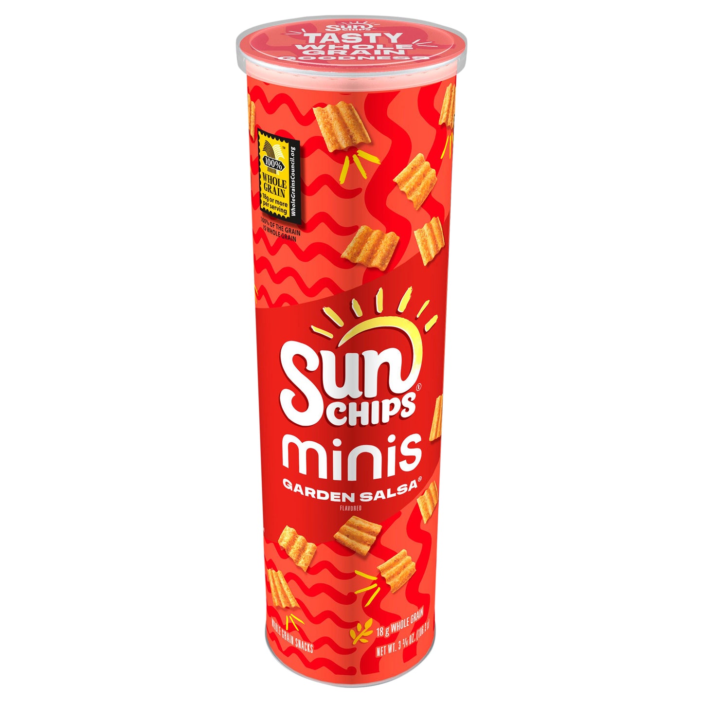 SunChips Minis Whole Grain Snacks Garden Salsa Flavored 3 3/4 Oz