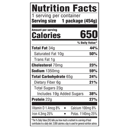 Hungry Man Homestyle Meatloaf Frozen Dinner, 16 oz.