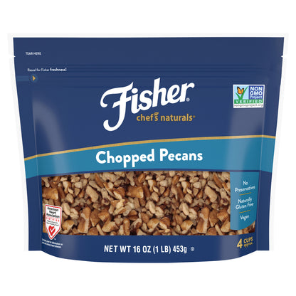 Fisher® Chef's Naturals® Chopped Pecans 16 oz. Bag