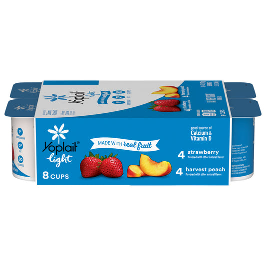 Yoplait Light Fat Free Yogurt Pack, 8 Ct, 6 OZ Yogurt Cups