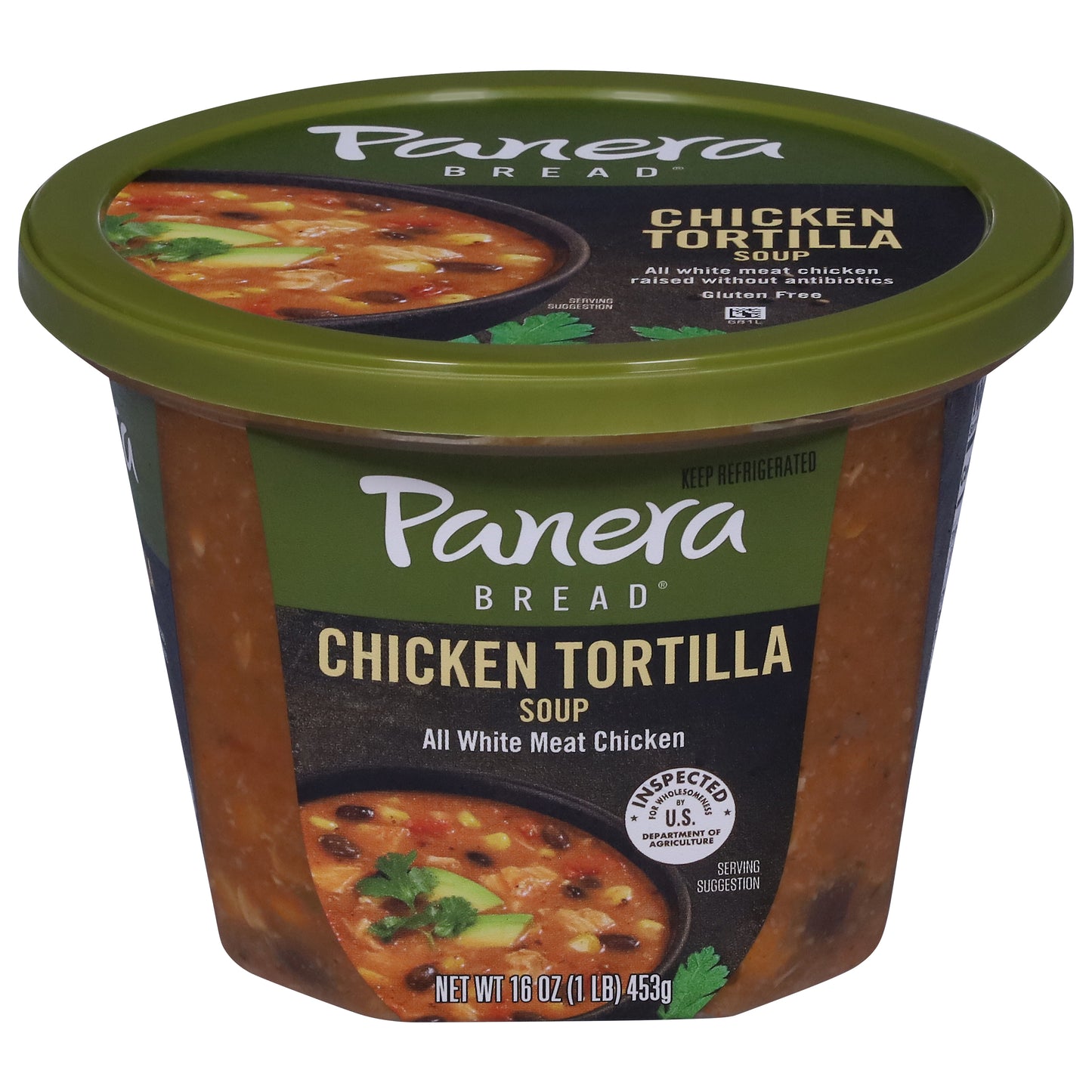 Panera Bread Chicken Tortilla Soup, 16 OZ Soup Cup (Gluten Free)