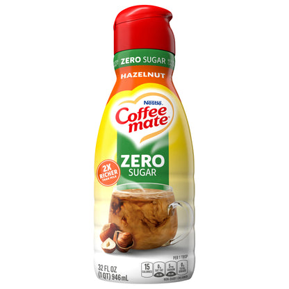 Nestle Coffee Mate Liquid Hazelnut Sugar Free Coffee Creamer 32 fl oz.