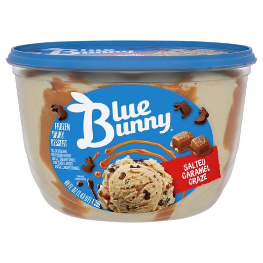 Blue Bunny Salted Caramel Craze Frozen Dessert, 46 fl oz