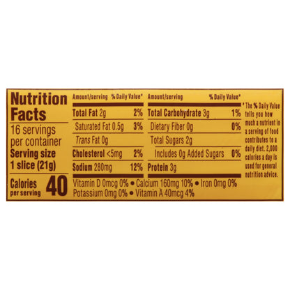 Velveeta Cheddar Colby & Asiago Cheese Slices 16 ea
