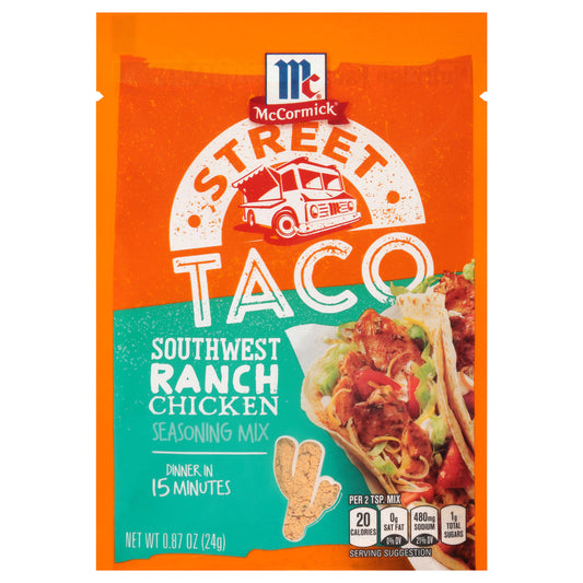 McCormick Taco Seasoning Mix - Southwest Ranch Chicken, 0.87 oz