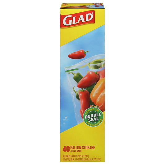 Glad Gallon Storage Storage Bags 40 ea