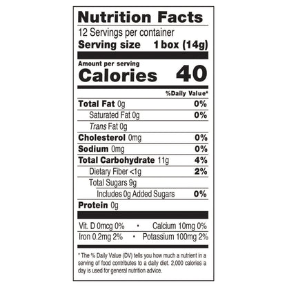 Sun-Maid® Mini-Snacks® California Sun-Dried Raisins 12-Count Bag/.5oz Cartons
