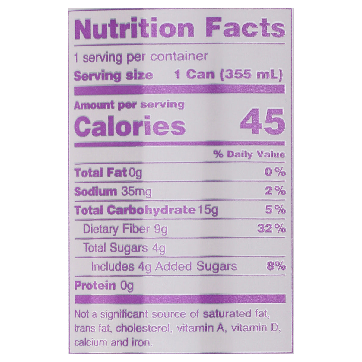 OLIPOP Classic Grape, A New Kind of Soda 12 fl oz