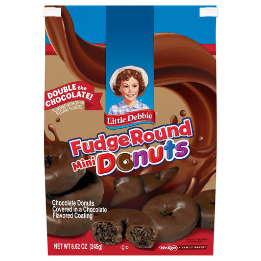 Snack Cakes, Little Debbie Family Pack Fudge Round Mini Donuts (bagged)
