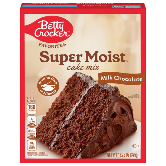Betty Crocker Favorites Super Moist Milk Chocolate Cake Mix, 13.25 oz.