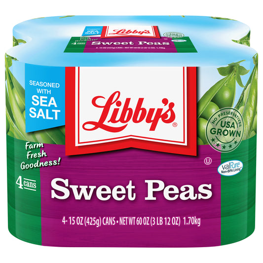Libby's Sweet Peas, 15 oz, 4-Cans