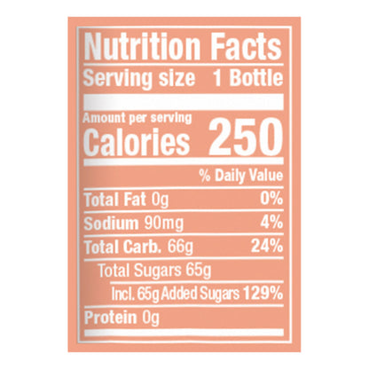 Sunkist Peach Soda, .5 L bottles, 6 pack