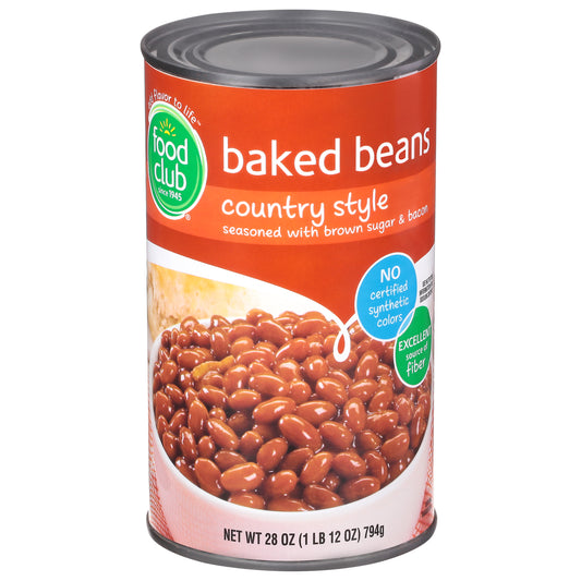 Food Club Country Style Baked Beans 28 oz