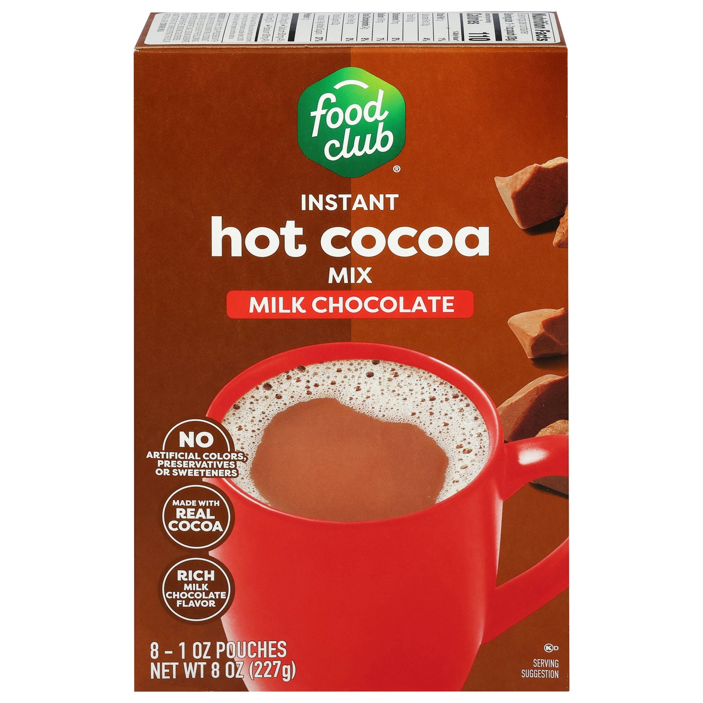 Food Club Instant Milk Chocolate Hot Cocoa Mix 8 ea