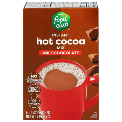 Food Club Instant Milk Chocolate Hot Cocoa Mix 8 ea
