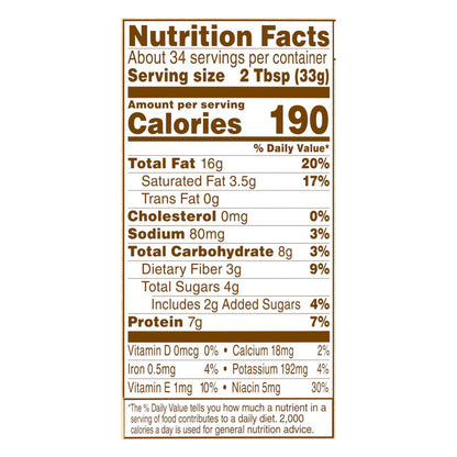 Jif Natural Creamy Peanut Butter Spread – Contains 90% Peanuts, 40 Ounces