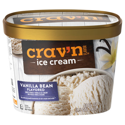 Crav'n Flavor Vanilla Bean Flavored Ice Cream 48 fl oz