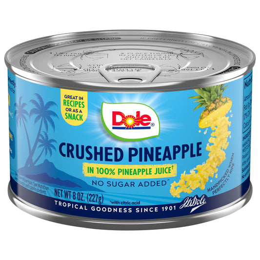Dole Crushed Pineapple in 100% Pineapple Juice 8 oz