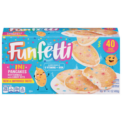 Funfetti Buttermilk with Candy Bits Pancakes Mini 40 ea