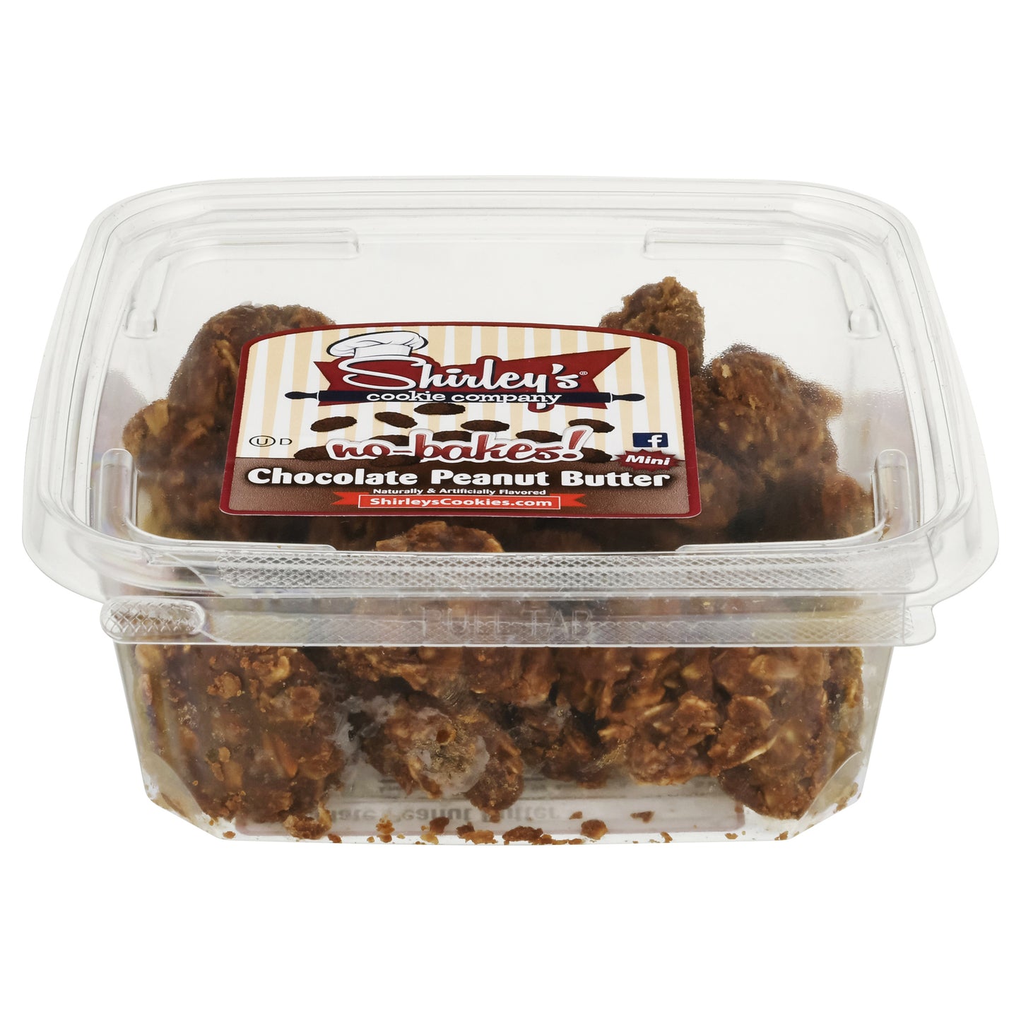Shirley's Cookie Company No-Bakes! Chocolate Peanut Butter Cookies Mini 13.5 oz