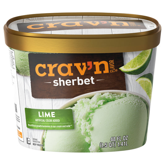 Crav'n Flavor Lime Sherbet 48 fl oz