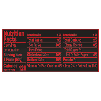 Ball Park Turkey Hot Dogs, 8 Count