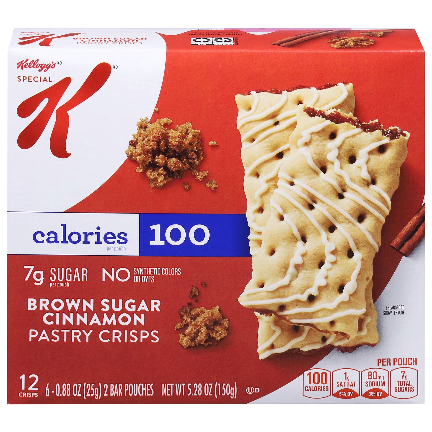 Special K Brown Sugar Cinnamon Pastry Crisps 6 - 0.88 oz Pouches