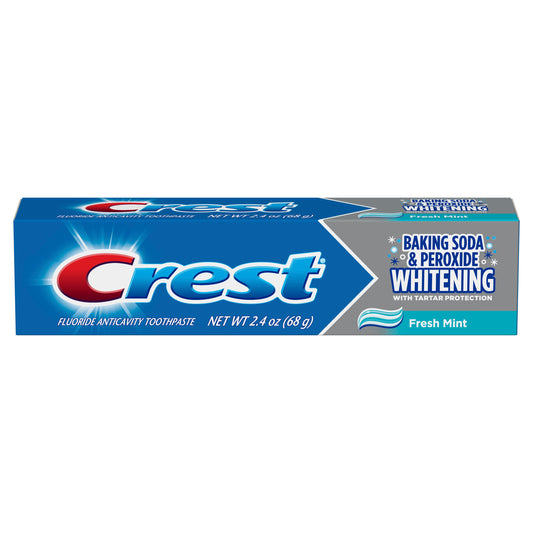 Crest Cavity & Tartar Protection Toothpaste, Whitening Baking Soda & Peroxide, 2.4 oz