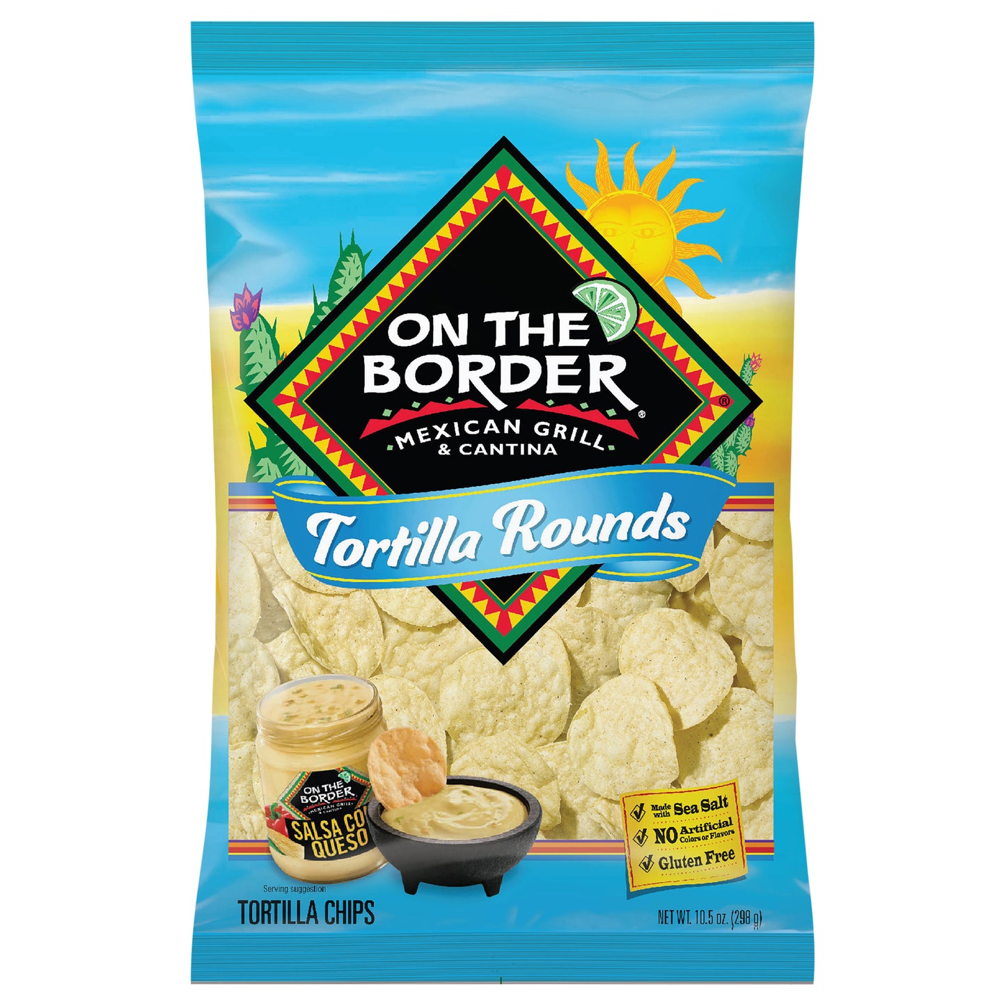 10.5 oz On The Border Tortilla Rounds Chips