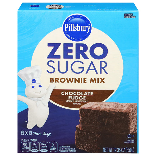 Pillsbury Zero Sugar Chocolate Fudge Brownie Mix 12.35 oz