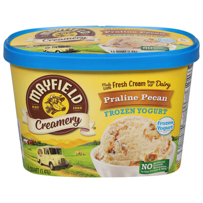 Mayfield Creamery Praline Pecan Frozen Yogurt 1.5 qt