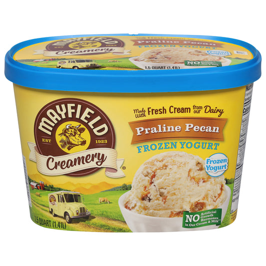 Mayfield Creamery Praline Pecan Frozen Yogurt 1.5 qt